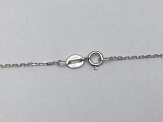 collar oro 18k con diamante de laboratorio 23cm