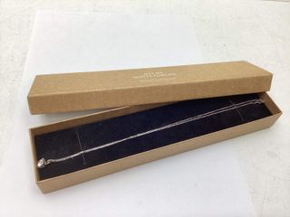 collar oro 18k con diamante de laboratorio 23cm