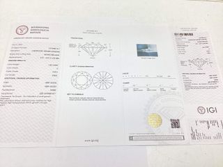 collar oro 18k con diamante de laboratorio 23cm