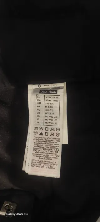 Pantalón de nieve negro con tirantes