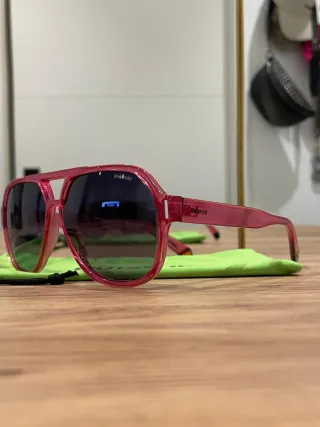 Gafas de sol cuadradas, Polaroid rosas
