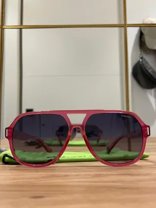 Gafas de sol cuadradas, Polaroid rosas