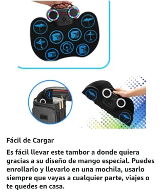 Batería Electrónica Portátil Digital Drum