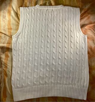 Gilet vintage Polo Ralph Lauren bianco