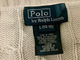 Gilet vintage Polo Ralph Lauren bianco
