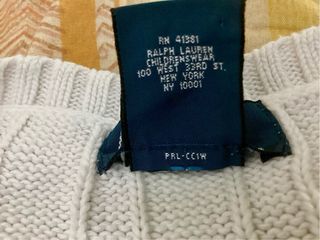 Gilet vintage Polo Ralph Lauren bianco