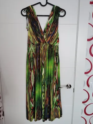 Vestido largo estampado