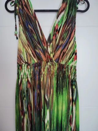 Vestido largo estampado