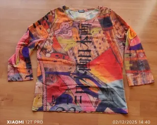 Blusa mujer estampada multicolor