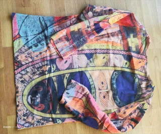 Blusa mujer estampada multicolor