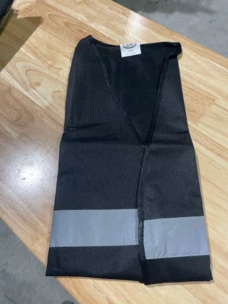Lote 9 chalecos negros reflectantes