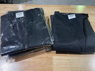 Lote 9 chalecos negros reflectantes