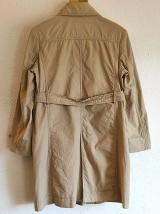 Gabardina Zara Beige Talla M Lana Cinturón
