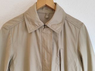 Gabardina Zara Beige Talla M Lana Cinturón