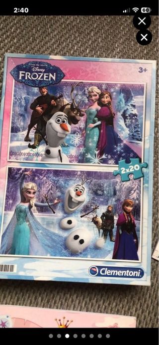 Puzzle Frozen y Cuadernos de Pintar
