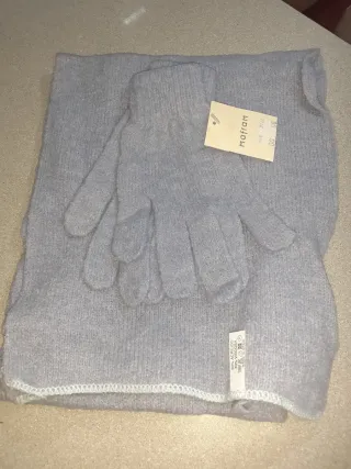 Conjuntos bufanda y guantes mujer/ varios colores.