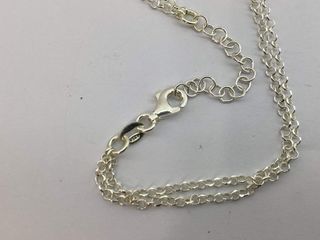 collar plata 925mm 22cm