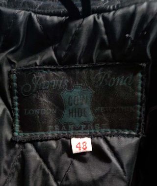 Cazadora Biker Cuero Negra