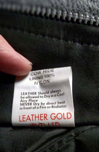 Cazadora Biker Cuero Negra