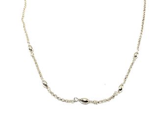 cadena plata 925mm 22cm