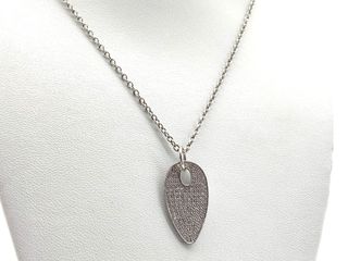 gargantilla oro 18k con piedra con diamante 20cm