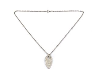 gargantilla oro 18k con piedra con diamante 20cm