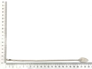 gargantilla oro 18k con piedra con diamante 20cm