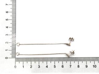 pendientes oro 18k con piedra con diamante