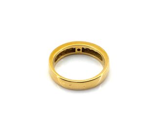 anillo oro 18k con piedra con diamante
