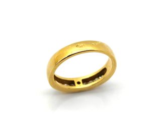 anillo oro 18k con piedra con diamante