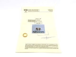 anillo oro 18k con piedra con diamante