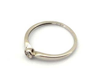 sortija oro 18k con piedra con diamante