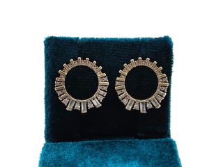 pendientes plata 925mm con piedra con circonita