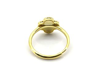 anillo plata 925mm con piedra con malaquita,nacar,onix