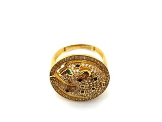 anillo oro 18k con piedra con circonita t. 16 (17,84 mm)