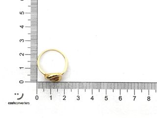 anillo oro 18k con piedra con circonita t. 16 (17,84 mm)