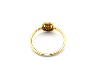 anillo oro 18k con piedra con circonita t. 19 (18,79 mm)