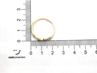 anillo oro 18k con piedra con circonita