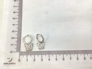 argollas plata 925mm con piedra con circonita