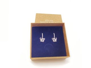 argollas plata 925mm con piedra con circonita