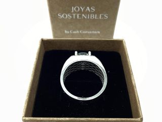 sello oro 18k con diamante de laboratorio