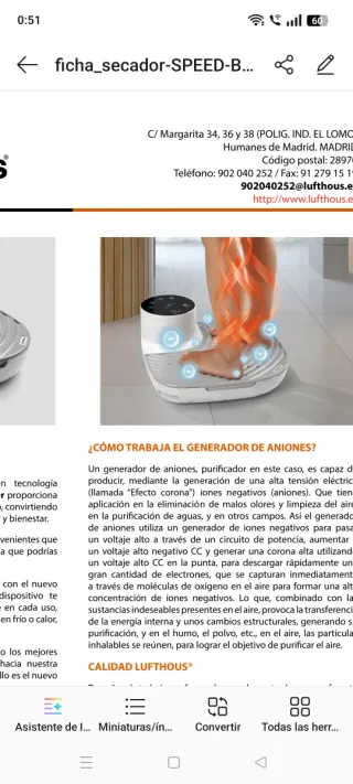 Secador Corporal Speed Body Dryer