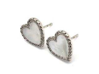 pendientes plata 925mm con piedra con circonita