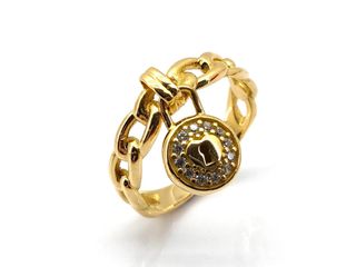 sortija oro 18k con piedra con circonita t. 13 (16,88 mm)