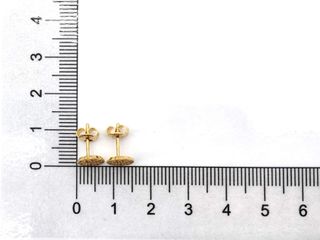 pendientes oro 18k con piedra con circonita