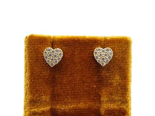 pendientes oro 18k con piedra con circonita