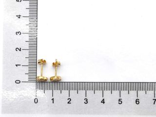 pendientes oro 18k con piedra con circonita