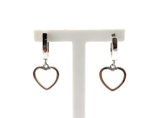 pendientes plata 925mm con piedra con circonita