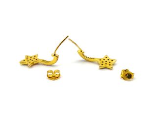 pendientes plata 925mm con piedra con circonita