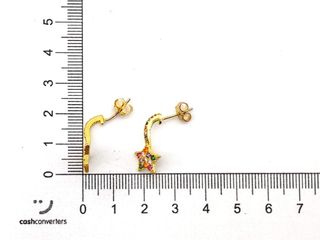 pendientes plata 925mm con piedra con circonita